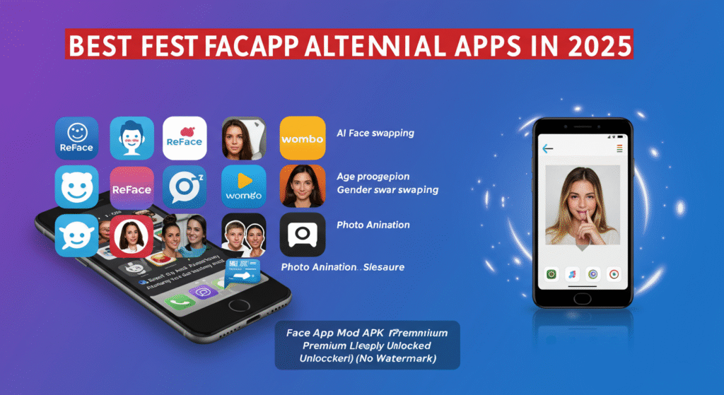 🔥 Best FaceApp Alternative Apps in 2025 Download FaceApp Mod APK Premium Unlocked (No Watermark